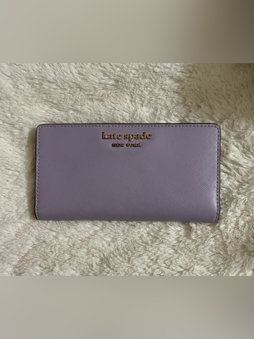 kate spade New York Lavender Saffiano Leather Wallet